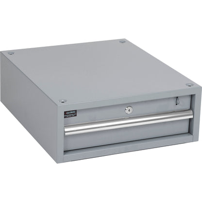 Global Industrial Steel Drawer W/ Cylinder Lock, 17-1/4"W x 20"D, Gray (WB606957GY)