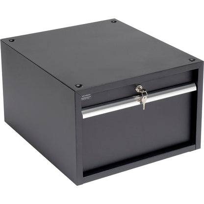 Global Industrial Stacking Steel Drawer, 17-1/4"W x 20"D x 12"H, Black (WB606958BK)