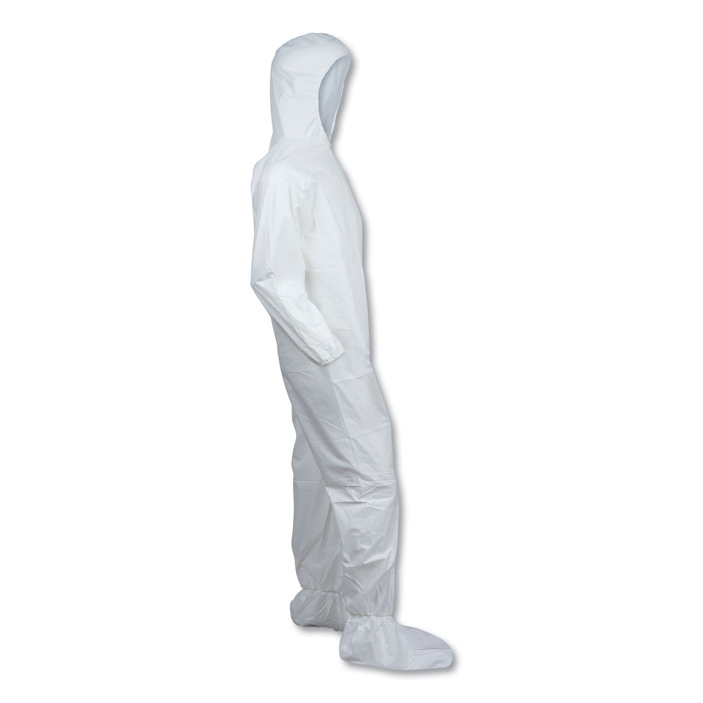 KleenGuard™ A30 Hood and Boots Splash/Particle Protection Coverall, 6X-Large, White, 21/Carton (ANS27239)