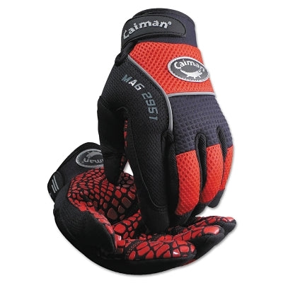 PIP Silicon Grip Gloves, Small, Red/Black (607-2951-S)
