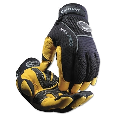 PIP Gold Grain Leather Palm Gloves, Small, Gold/Black (607-2956-S)