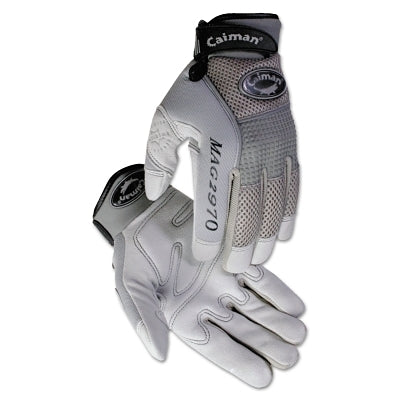 PIP 2970 Deerskin Padded Palm Knuckle Protection Mechanics Gloves, 2X-Large, Gray (607-2970-XXL)