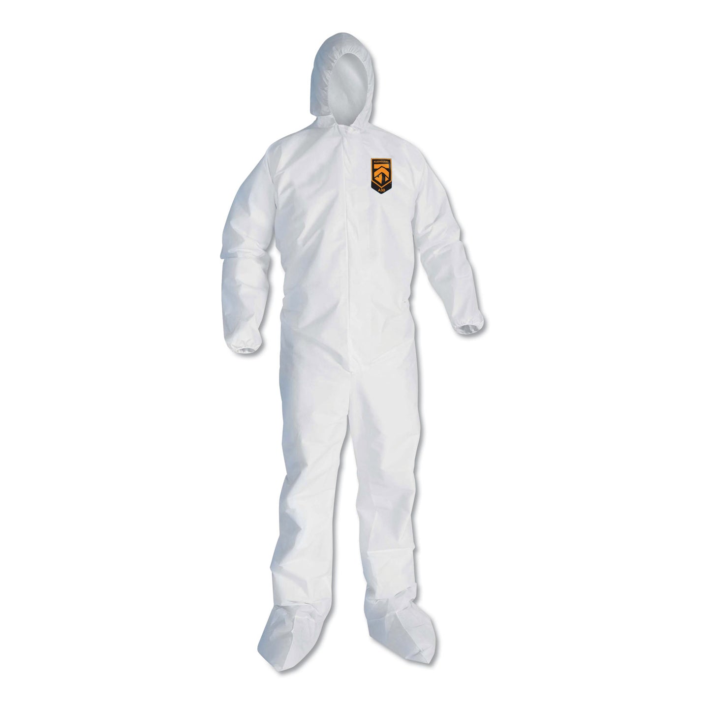 KleenGuard™ A30 Hood and Boots Splash/Particle Protection Coverall, 6X-Large, White, 21/Carton (ANS27239)