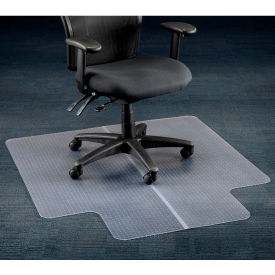 Interion Office Chair Mat for Carpet - 45"W x 53"L with 25" x 12" Lip - Straight Edge (WB607900)