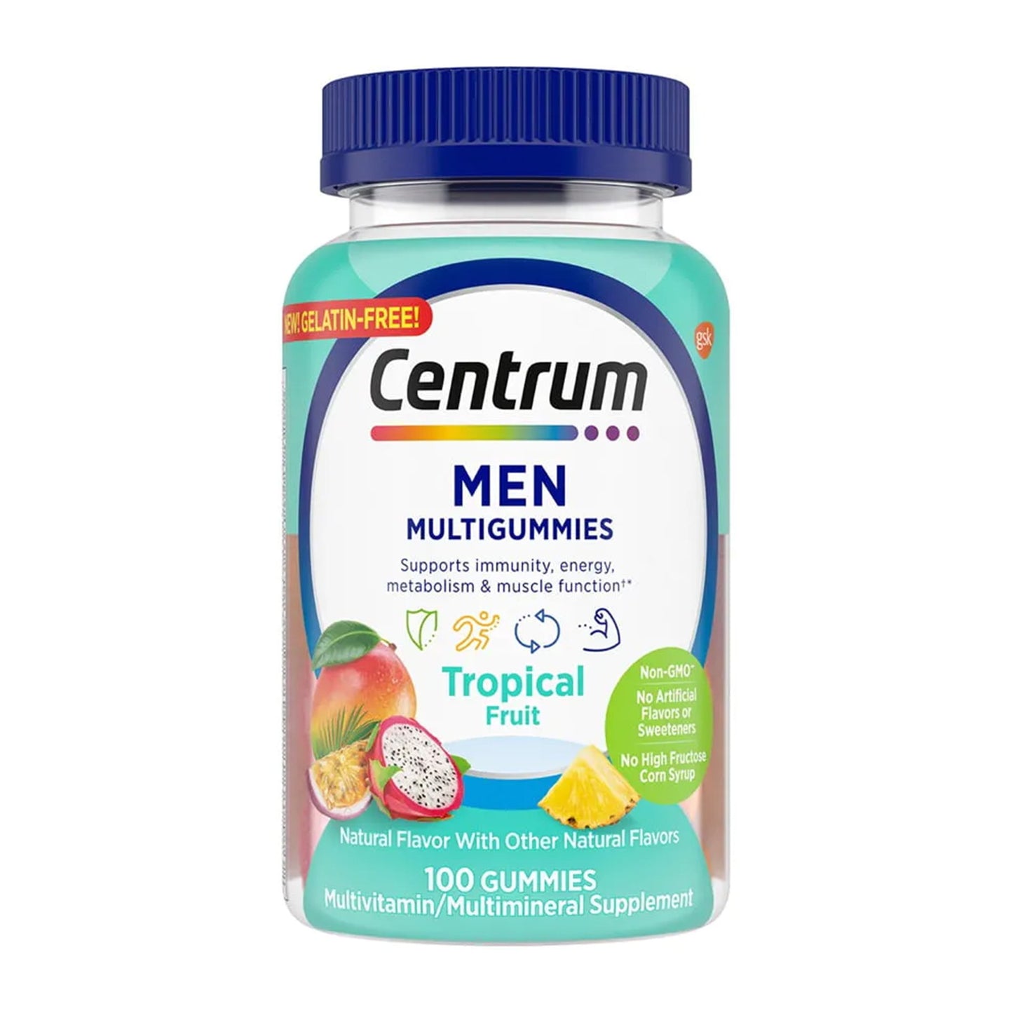 Centrum® Men Multivitamin Supplement Gummy 100 per Bottle Fruit Flavor (1230539_BT)