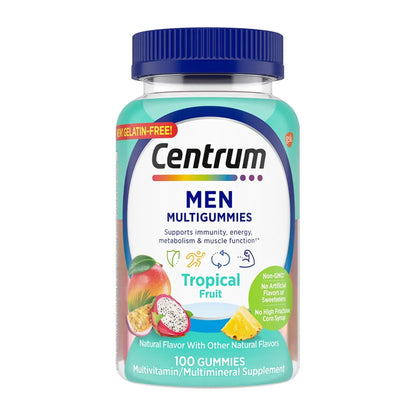 Centrum® Men Multivitamin Supplement Gummy 100 per Bottle Fruit Flavor (1230539_BT)
