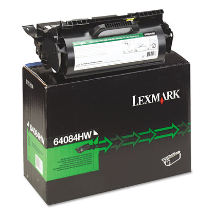 Lexmark™ 64084HW High-Yield Toner, 21,000 Page-Yield, Black (LEX64084HW)