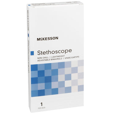 McKesson General Exam Stethoscope Red 1-Tube 21 Inch Tube Single Sided Chestpiece (363739_EA)