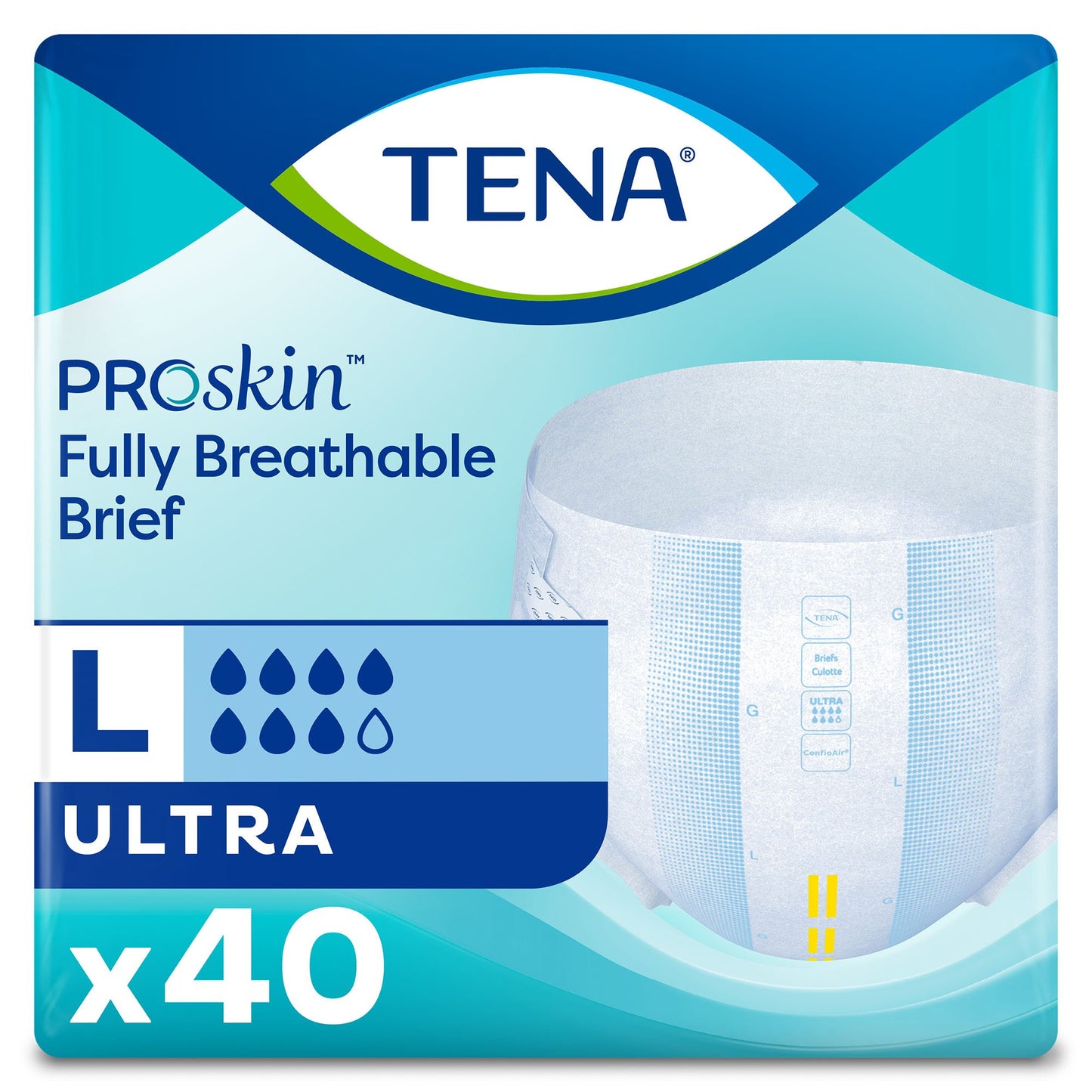 TENA ProSkin™ Ultra Unisex Adult Incontinence Brief Large Disposable Heavy Absorbency (321487_BG)