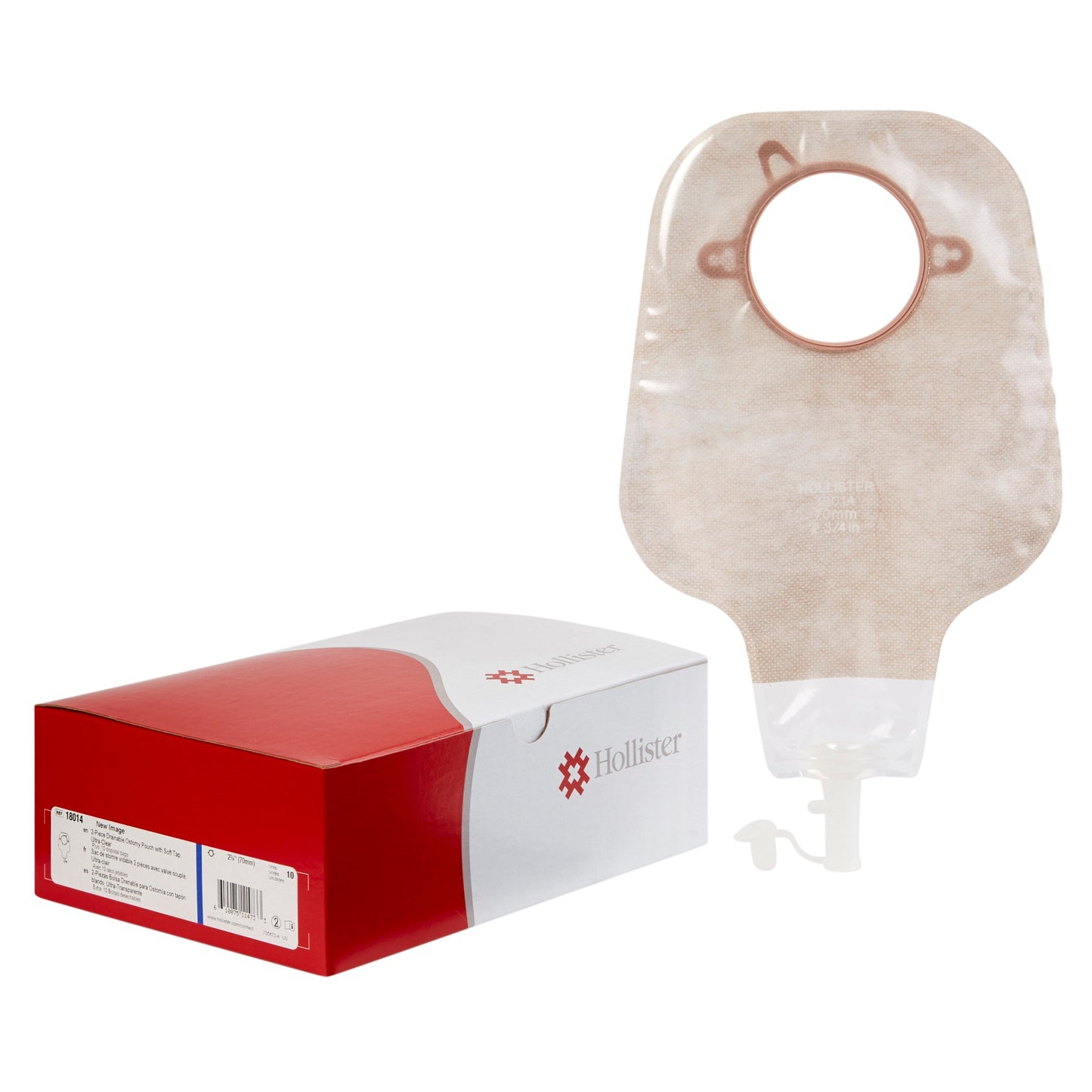 New Image™ Ostomy Pouch Two-Piece System 12 Inch Length Drainable (532944_BX)