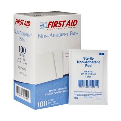 American White Cross Non-Adherent Dressing 2 X 3 Inch Sterile 1 per Pack (126982_CS)