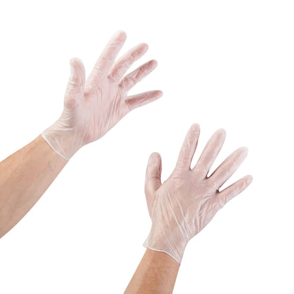 McKesson Exam Glove X-Large NonSterile Vinyl Standard Cuff Length Smooth Clear Not Rated (833078_CS)
