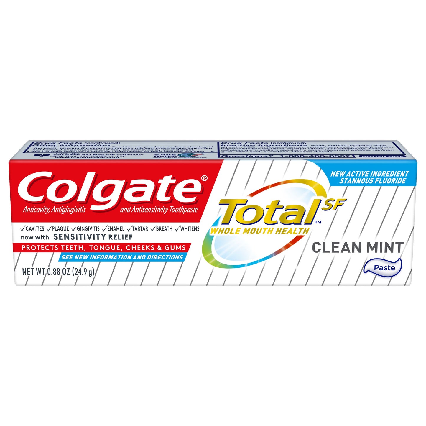 Colgate® Total Toothpaste Clean Mint Flavor 0.88 oz. Tube (1124313_PK)