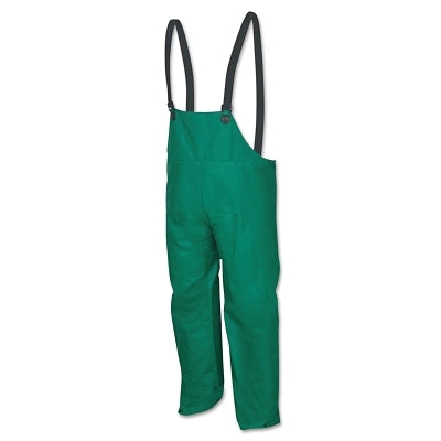 MCR Safety 388BF Dominator Bib Pant, 0.42 mm, PVC/Hi-Tensile Poly/PVC, Green, 3X-Large (611-388BFX3)