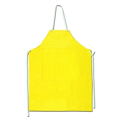 MCR Safety Concord Aprons, 13 in x 16 in, Neoprene/Nylon, Yellow (611-800S4P)