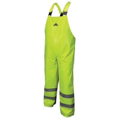 MCR Safety Big Jake® 2 Rainwear Flame Resistant Bib Pants, Fluorescent Lime, 2X-Large (611-BJ238BPX2)