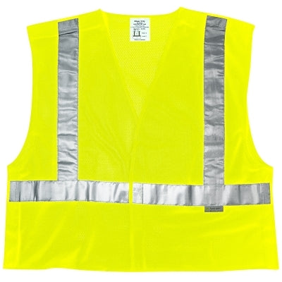 River City Luminator Class II Tear-Away Safety Vests, Medium, Fluorescent Lime (611-CL2MLM)