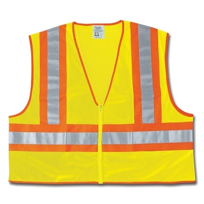 MCR Safety Luminator Class II Safety Vests, Medium, Lime (611-WCCL2LM)