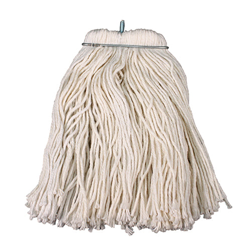 Impact® Layflat® Screw Type Cut-End Rayon Wet Mop Heads, 16 oz, White, 12/Case (IMP61116)