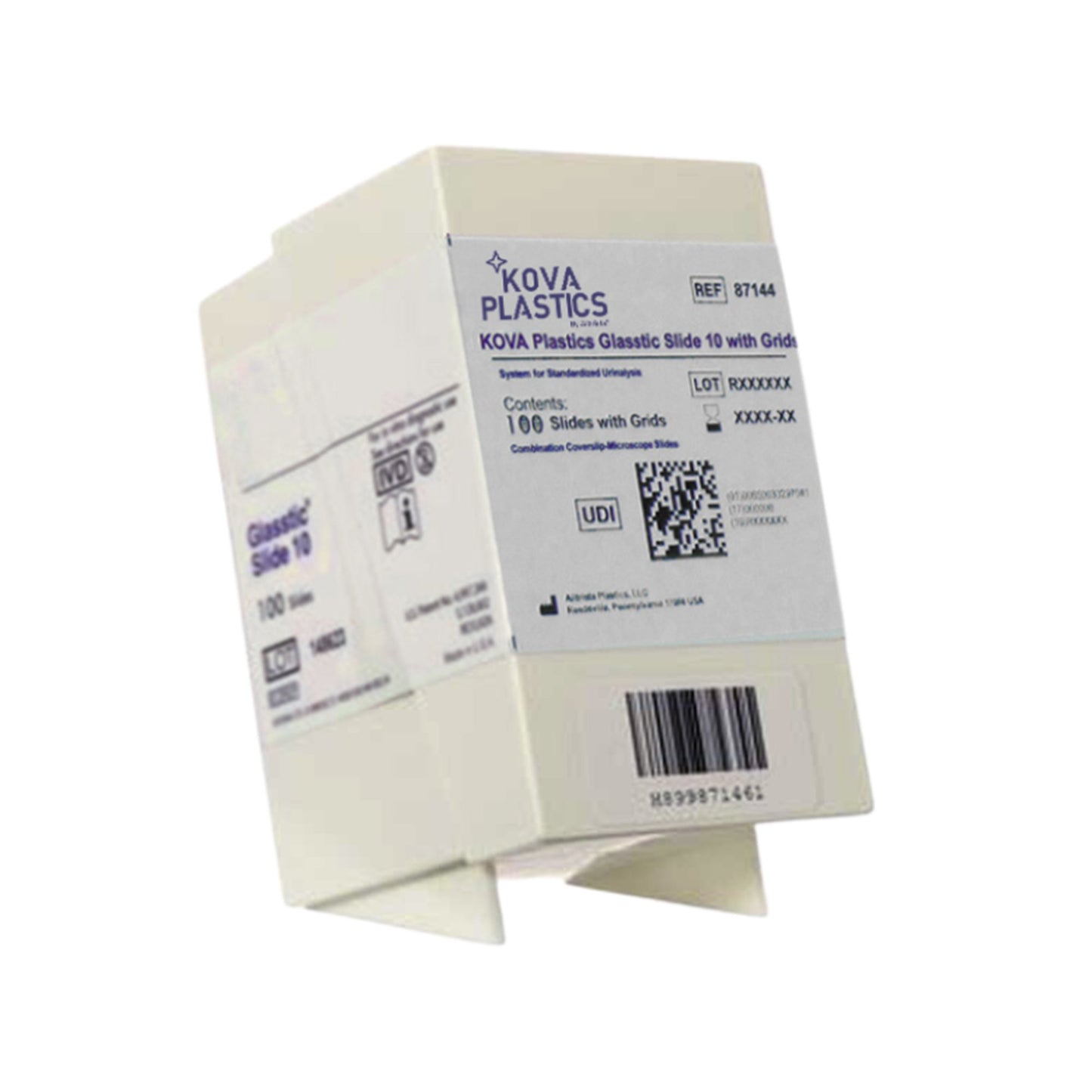 KOVA Plastics Glasstic Urinalysis Microscope Slide Plain (174677_BX)