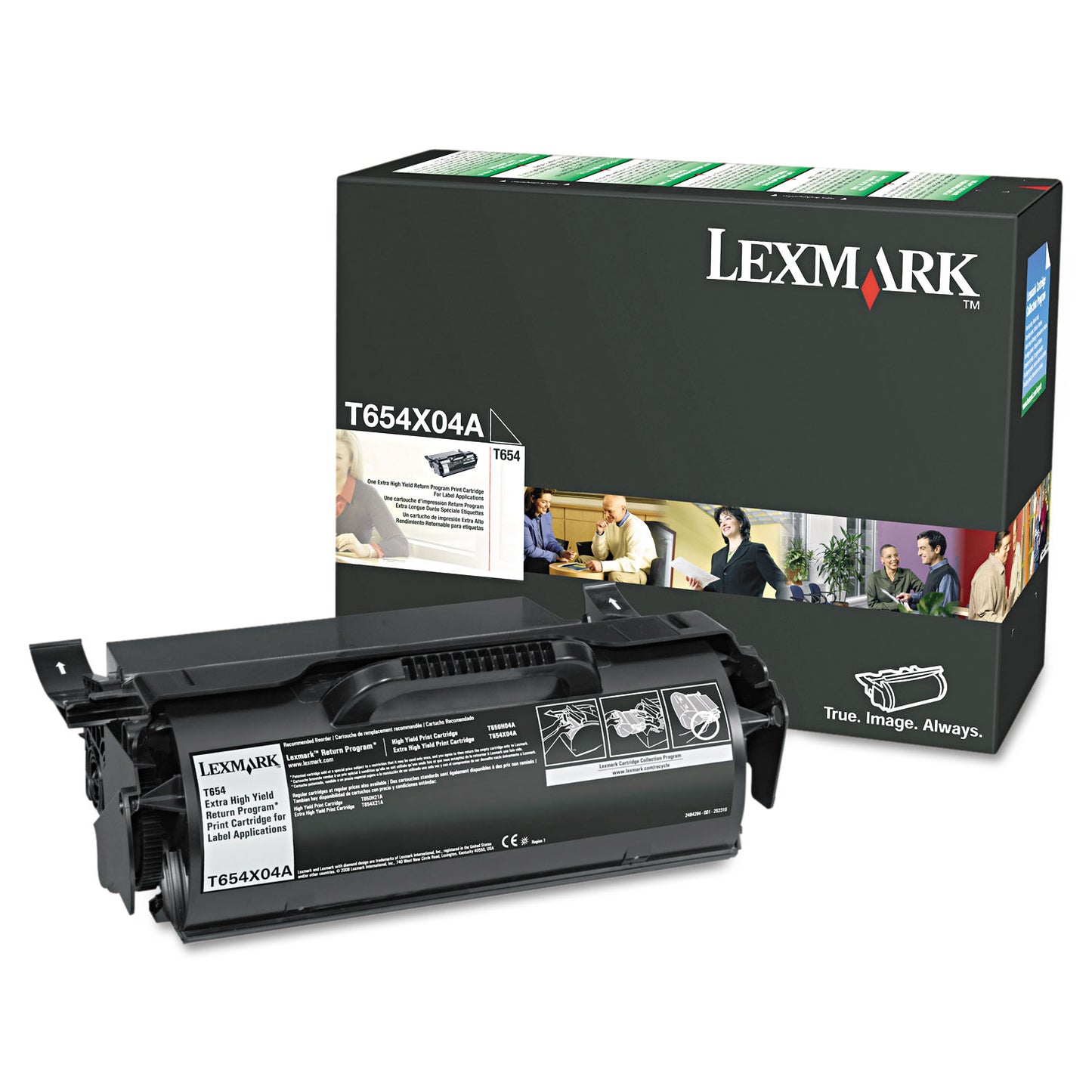 Lexmark™ T654X80G Extra High-Yield Toner, 36,000 Page-Yield, Black (LEXT654X80G)