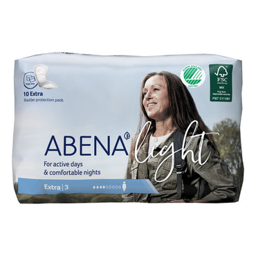 Abena™ Light Extra Bladder Control Pad 13 Inch Length Light Absorbency Fluff / Polymer Core One Size Fits Most (1117091_BG)