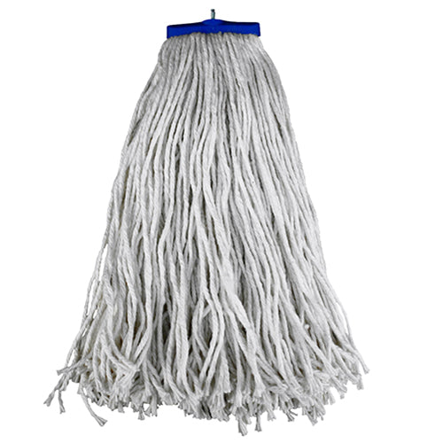 Impact® Layflat® Regular Screw Type Cut-End Cotton Synthetic Blend Wet Mop Heads, 24 oz, White, 12/Case (IMP61240)