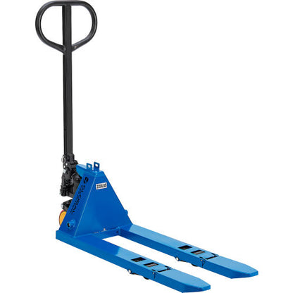 Global Industrial Foldable Manual Pallet Jack, 2200 lb. Capacity, 4"W x 31-1/2"L Forks (WB615163)