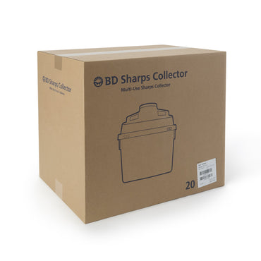 BD™ Sharps Container Red Base 11-1/2 H X 12-4/5 W X 8-4/5 D Inch Vertical Entry 3.5 Gallon (188054_EA)