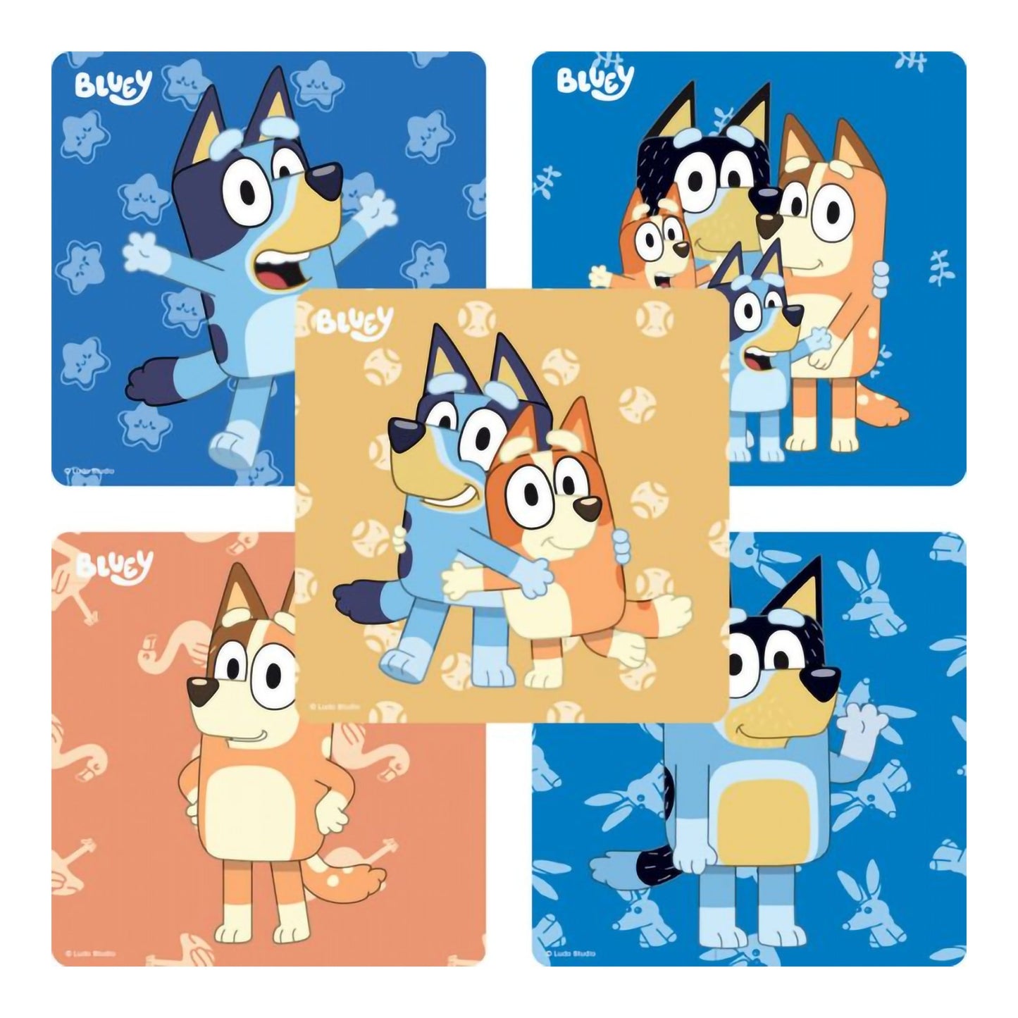SmileMakers® 100 per Box Bluey Sticker 2-1/2 Inch (1236271_RL)
