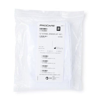 ProCare® Premium Abdominal Binder One Size Fits Most Hook and Loop Closure 45 to 62 Inch Waist Circumference 12 Inch Height Adult (302631_EA)