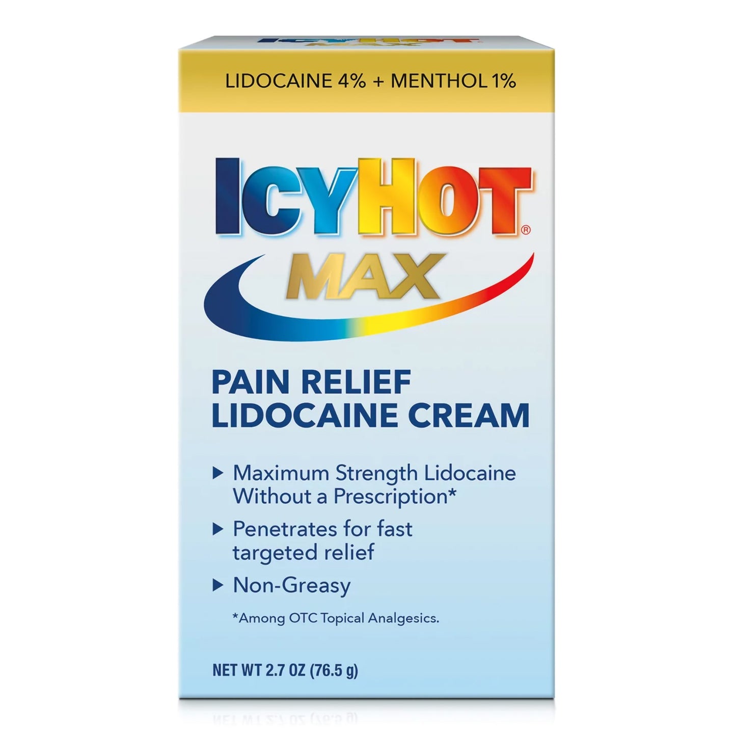 Icy Hot® Topical Pain Relief Lidocaine Cream 2.7 oz. (1230698_EA)