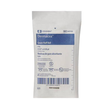Dermacea™ Fluff Bandage Roll 4-1/2 Inch X 4-1/10 Yard 6-Ply Sterile 1 per Pouch (516652_CS)