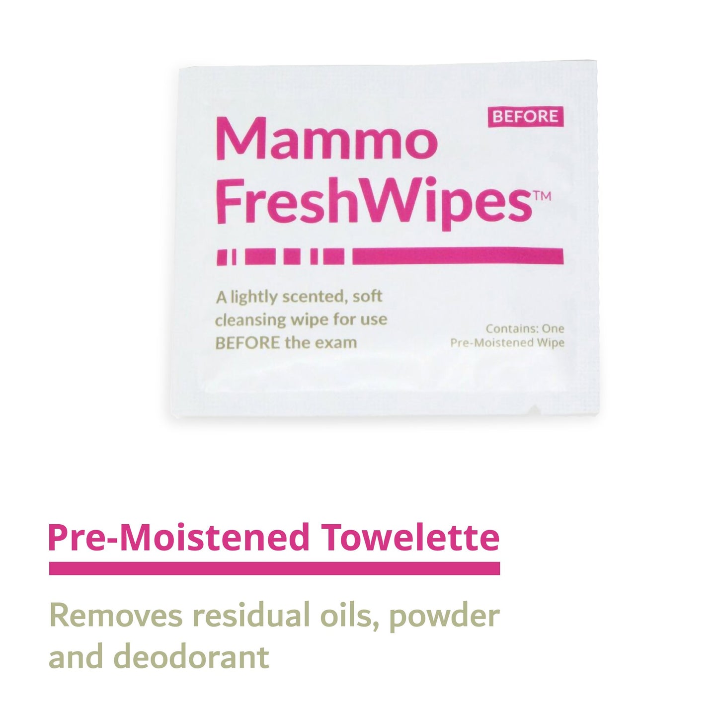 PDC® Freshwipes™ Mammography Cleansing Towelette Individual Packet Scented 50 Count (1087326_CS)