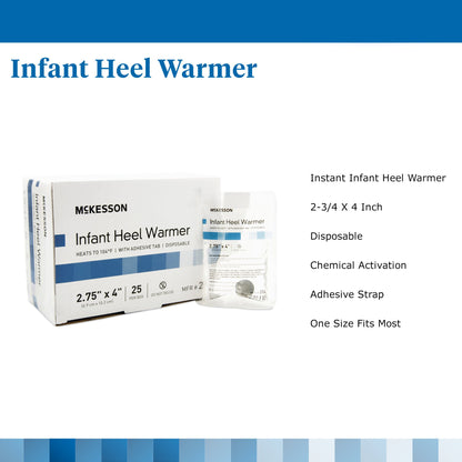 McKesson Instant Infant Heel Warmer Heel One Size Fits Most Sodium Acetate / Water Disposable (911633_EA)