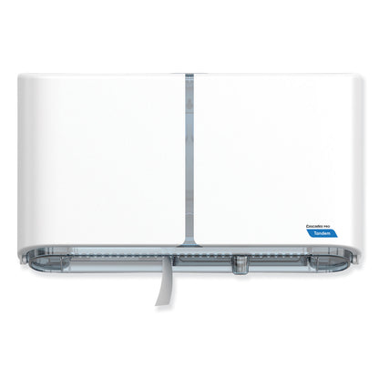 Cascades PRO Tandem Double Roll Jumbo Bathroom Tissue Dispenser, 20.5 x 5.56 x 12.02, White (CSDC381)