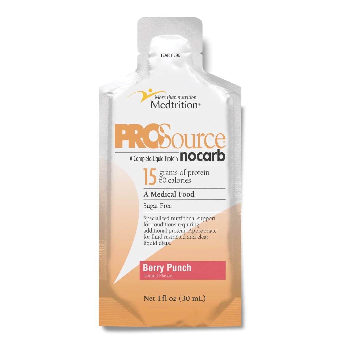 ProSource™ NoCarb Oral Supplement Berry Punch Flavor Liquid 1 oz. Pouch (1223291_CS)
