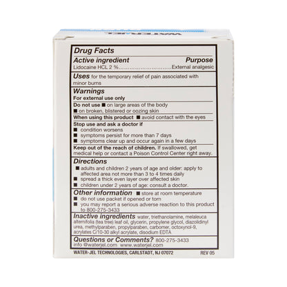 Water Jel® Burn Jel® Burn Relief Lidocaine Topical Gel 3.5 Gram Individual Packet (786977_BX)