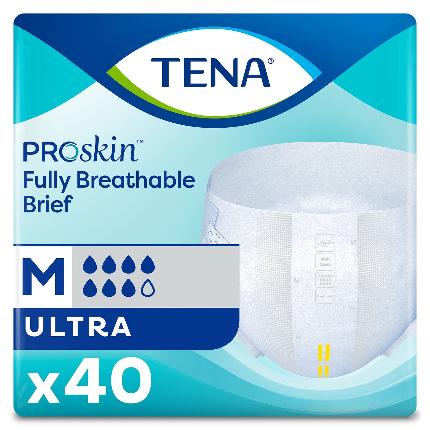 TENA ProSkin™ Ultra Unisex Adult Incontinence Brief Medium Disposable Heavy Absorbency (339179_BG)