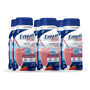 Ensure® Plus Nutrition Shake Oral Supplement Strawberry Flavor Liquid 8 oz. Bottle (649273_EA)