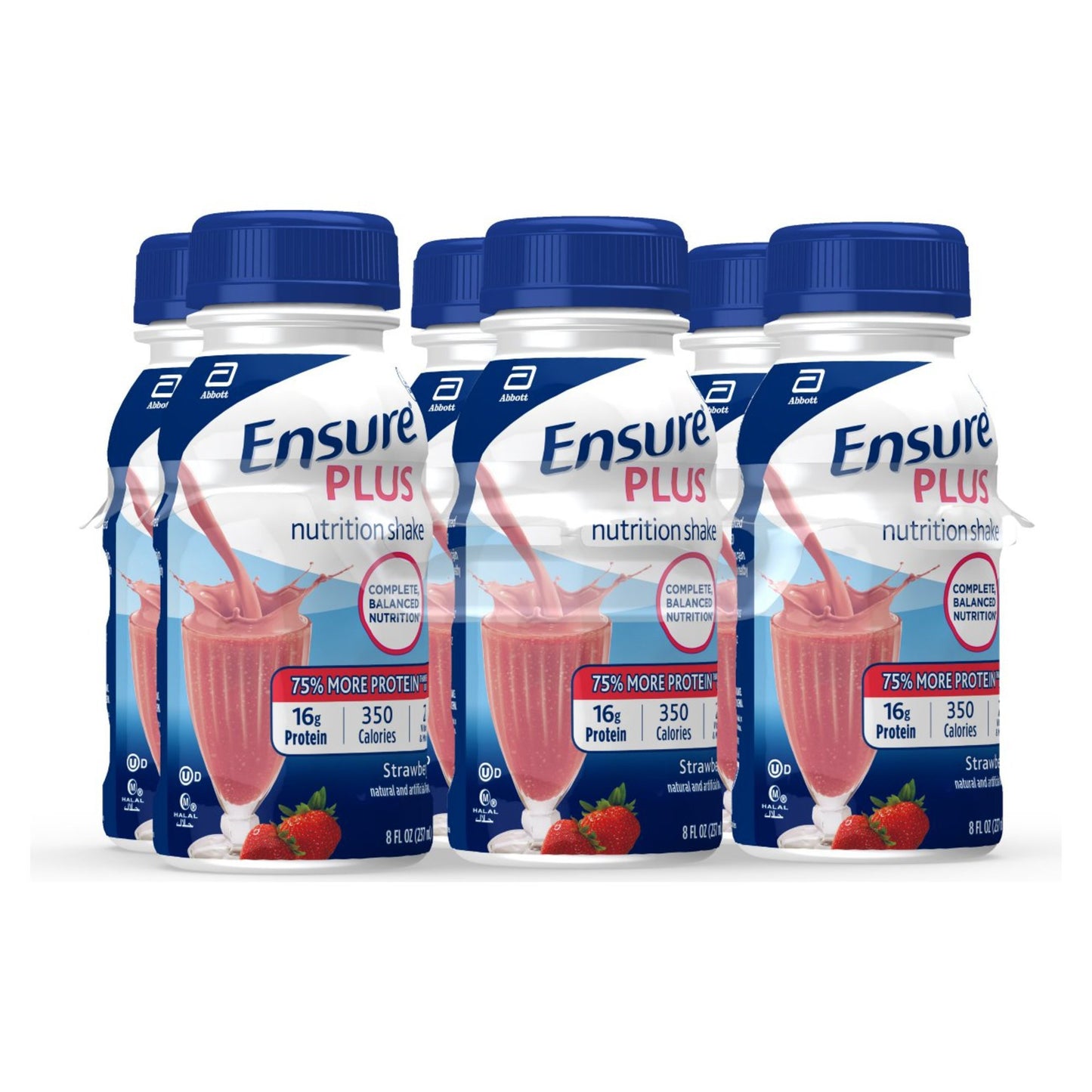 Ensure® Plus Nutrition Shake Oral Supplement Strawberry Flavor Liquid 8 oz. Bottle (649273_PK)