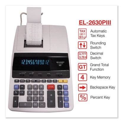 sharp-el2630piii-two-color-printing-calculator-num-shrel2630piii_2