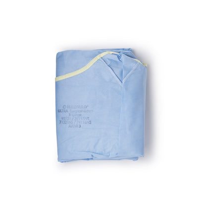 ULTRA Non-Reinforced Surgical Gown with Towel X-Large Blue Sterile AAMI Level 3 Disposable (217167_EA)