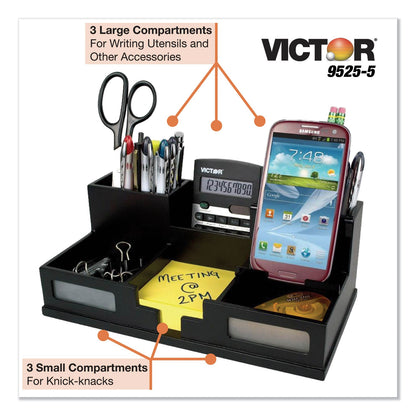 victor-midnight-black-desk-organizer-with-smartphone-holder-num-vct95255_3