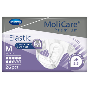 MoliCare® Premium Elastic 8D Unisex Adult Incontinence Brief Medium Disposable Heavy Absorbency (1174291_BG)