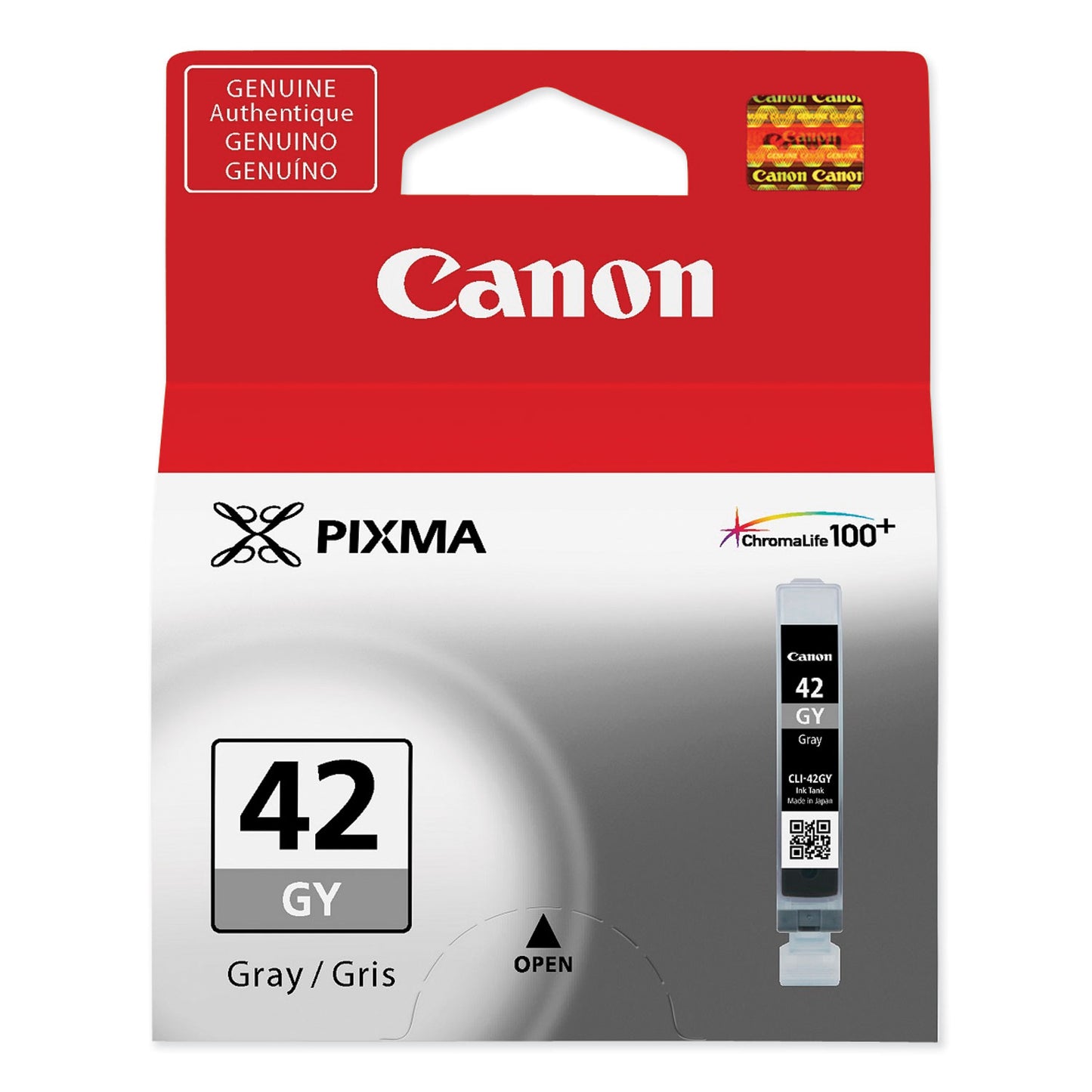 Canon® 6390B002 (CLI-42) ChromaLife100+ Ink, Gray (CNM6390B002)
