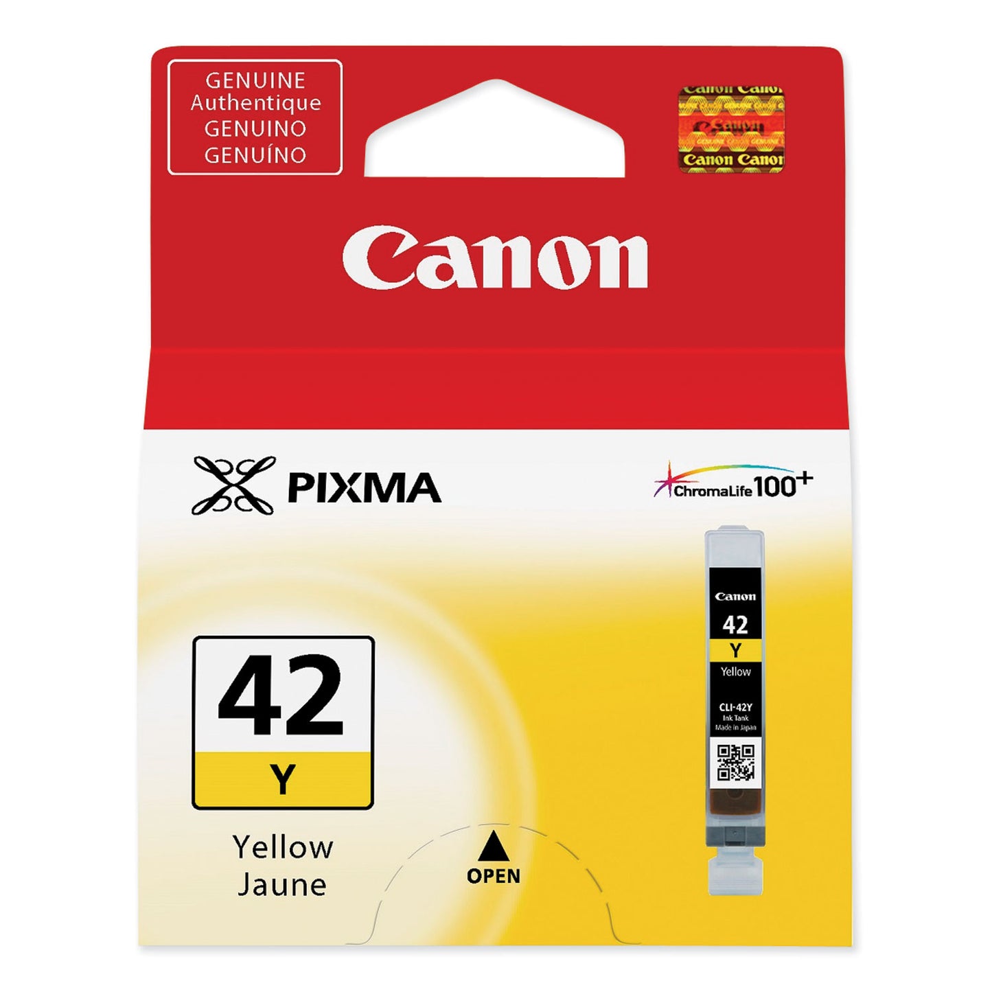 Canon® 6387B002 (CLI-42) ChromaLife100+ Ink, Yellow (CNM6387B002)