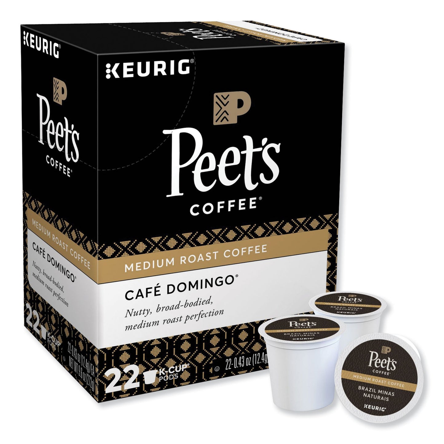 Peet's Coffee & Tea® Cafe Domingo K-Cups, 22/Box (GMT6543)