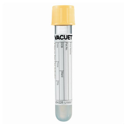 VACUETTE® Z Serum Sep Clot Activator Venous Blood Collection Tube Clot Activator / Separator Gel Additive 3.5 mL Pull Cap Polyethylene Terephthalate (PET) Tube (788747_CS)