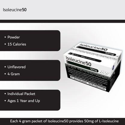 Isoleucine50 Oral Supplement Unflavored Powder 4 Gram Individual Packet (1140727_BX)